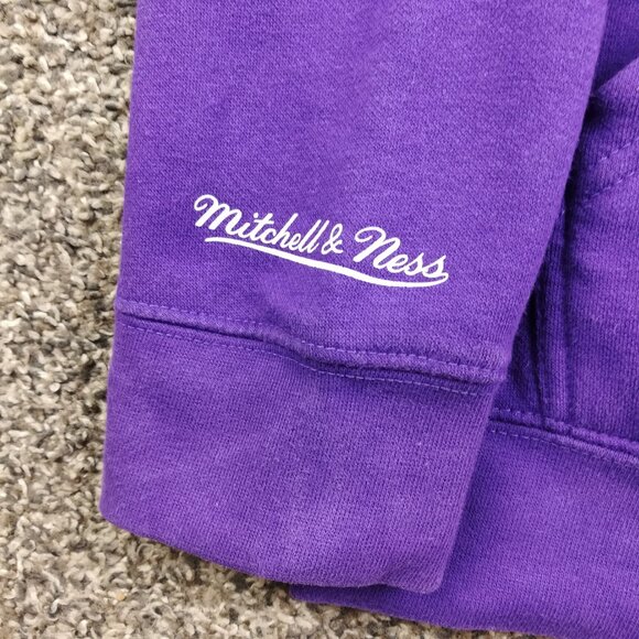 Magic Johnson Hoodie Sweatshirt Jersey Los Angeles Lakers Mitchell Ness Mens L - Picture 3 of 8